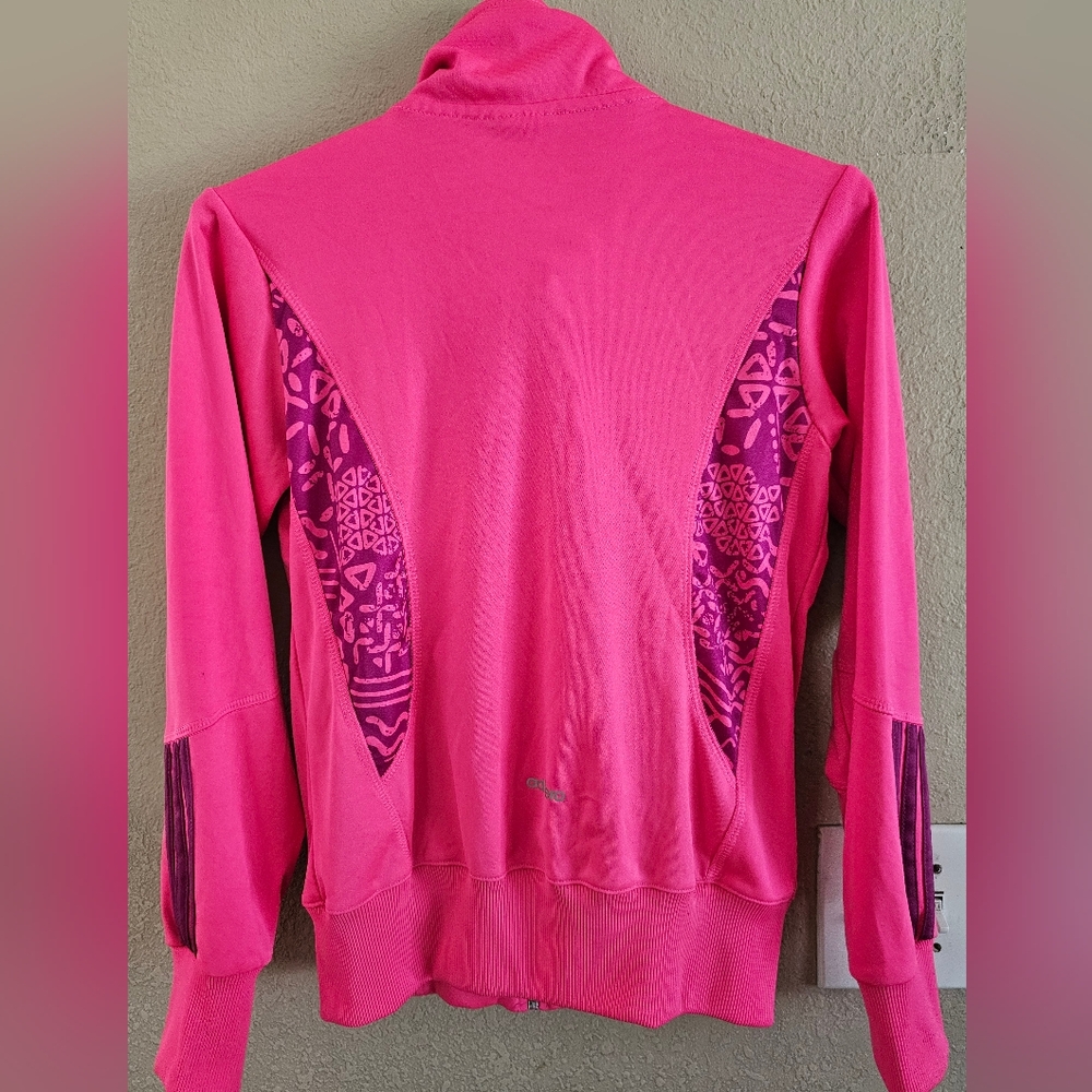 Adidas hot pink athletic jacket women's size small!! - Picture 4 of 5
